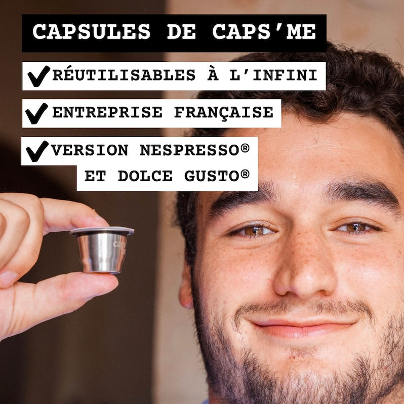 Capsules réutilisables Nespresso® et Dolce Gusto®