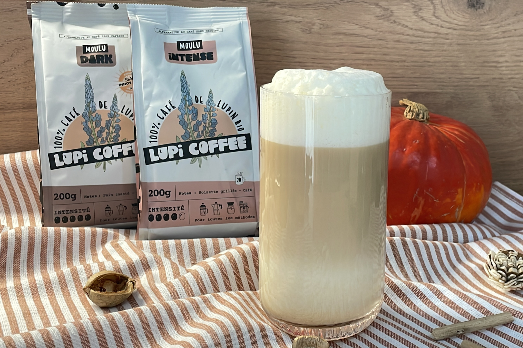 Pumpkin spice latte sans caféine 