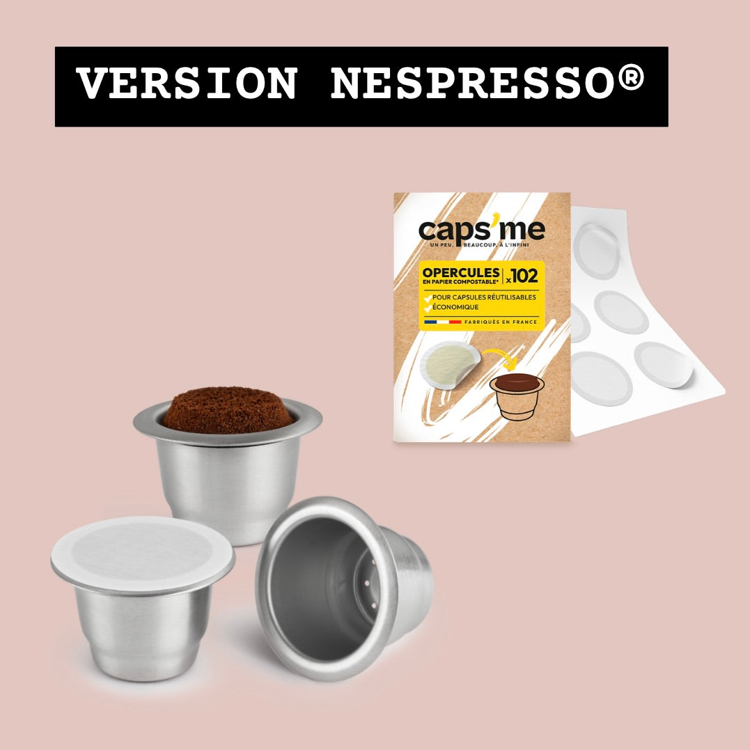 Capsules réutilisables Nespresso® ou Dolce Gusto®