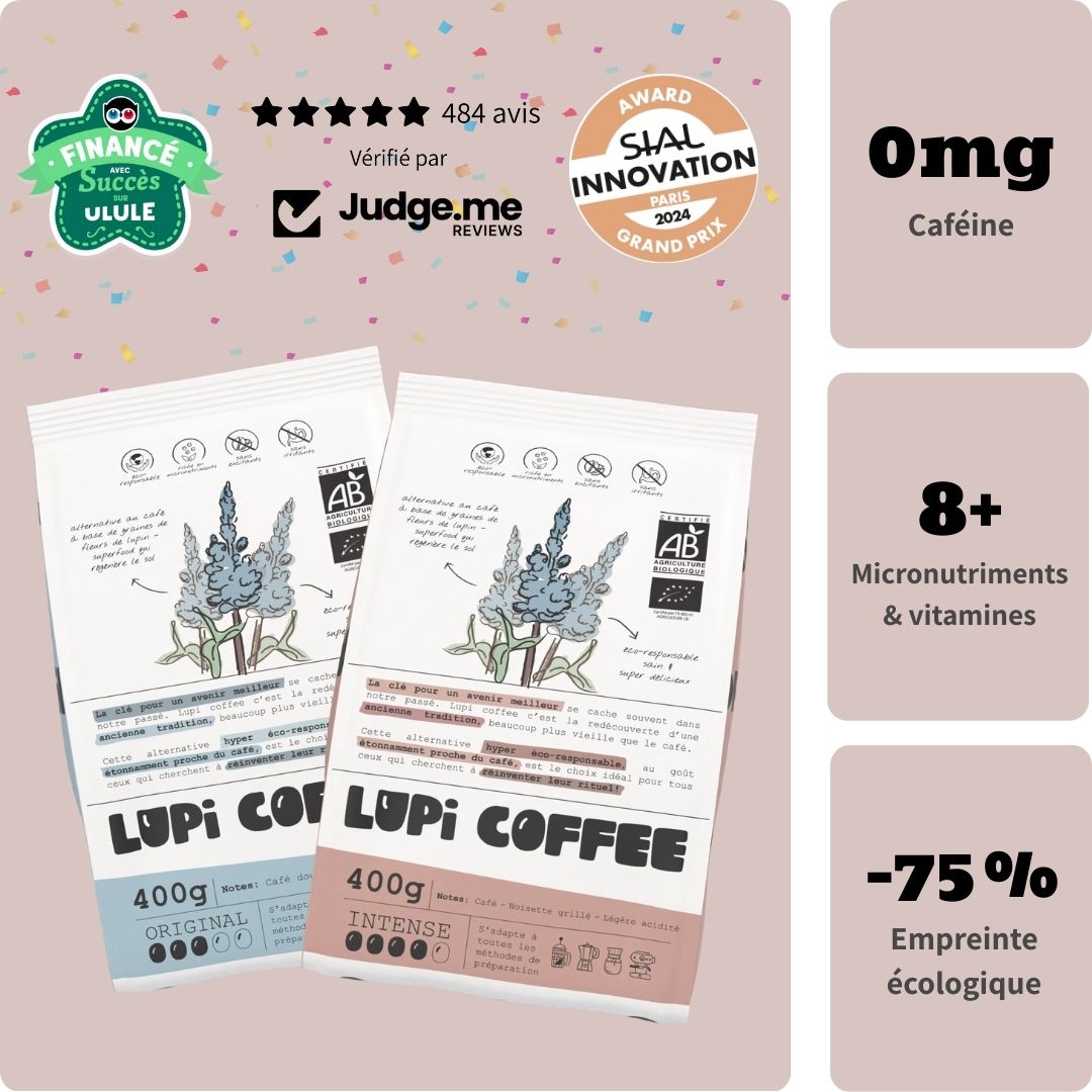 Lupi STARTER - 2x 400g Café de lupin bio