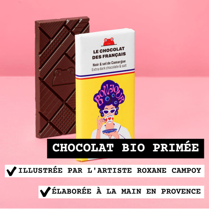 LE CHOCOLAT DES FRANÇAIS - Mini tablette Noir & Sel de Camargue (25g)
