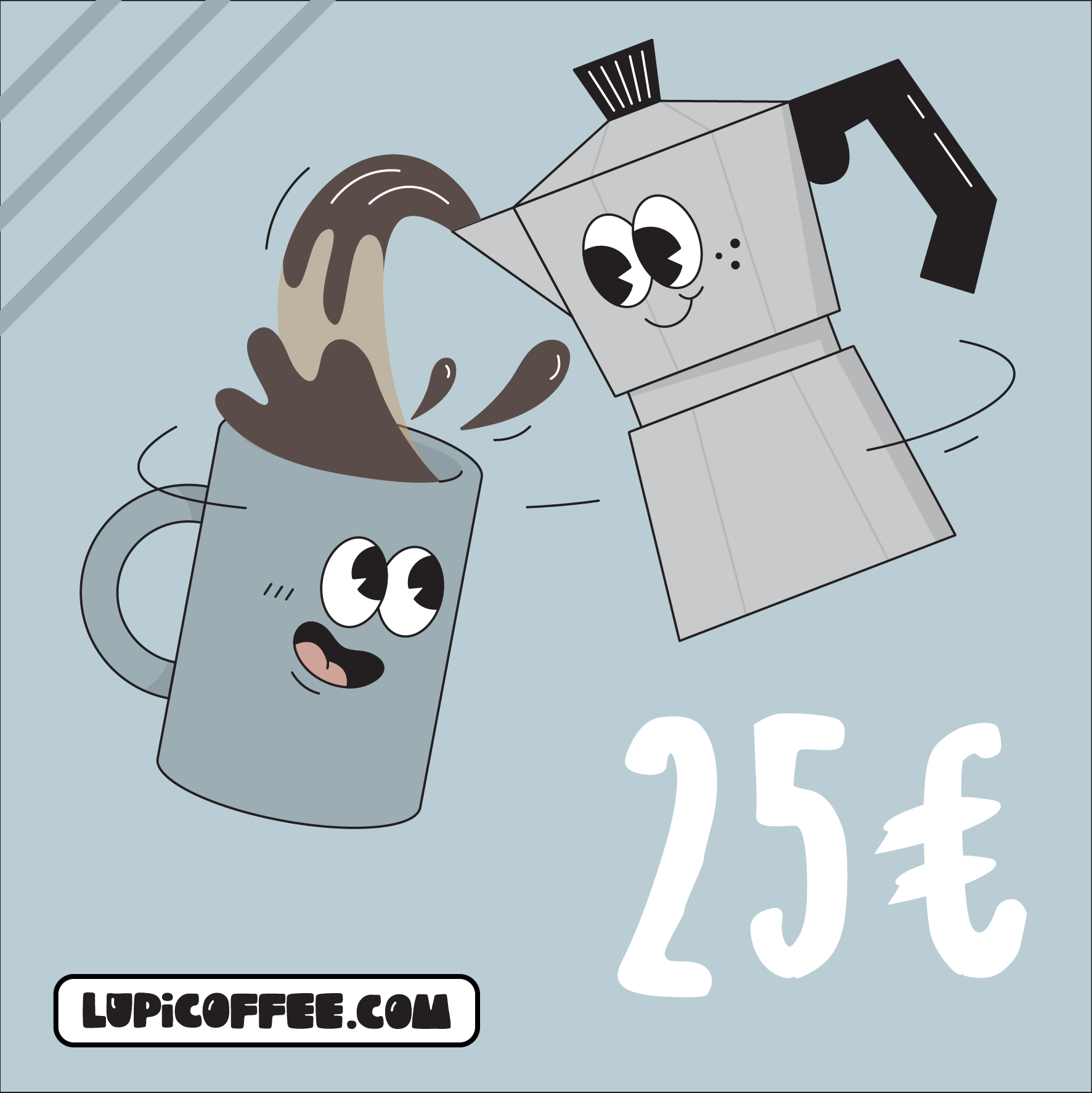 Carte cadeau 25€ de Lupi Coffee