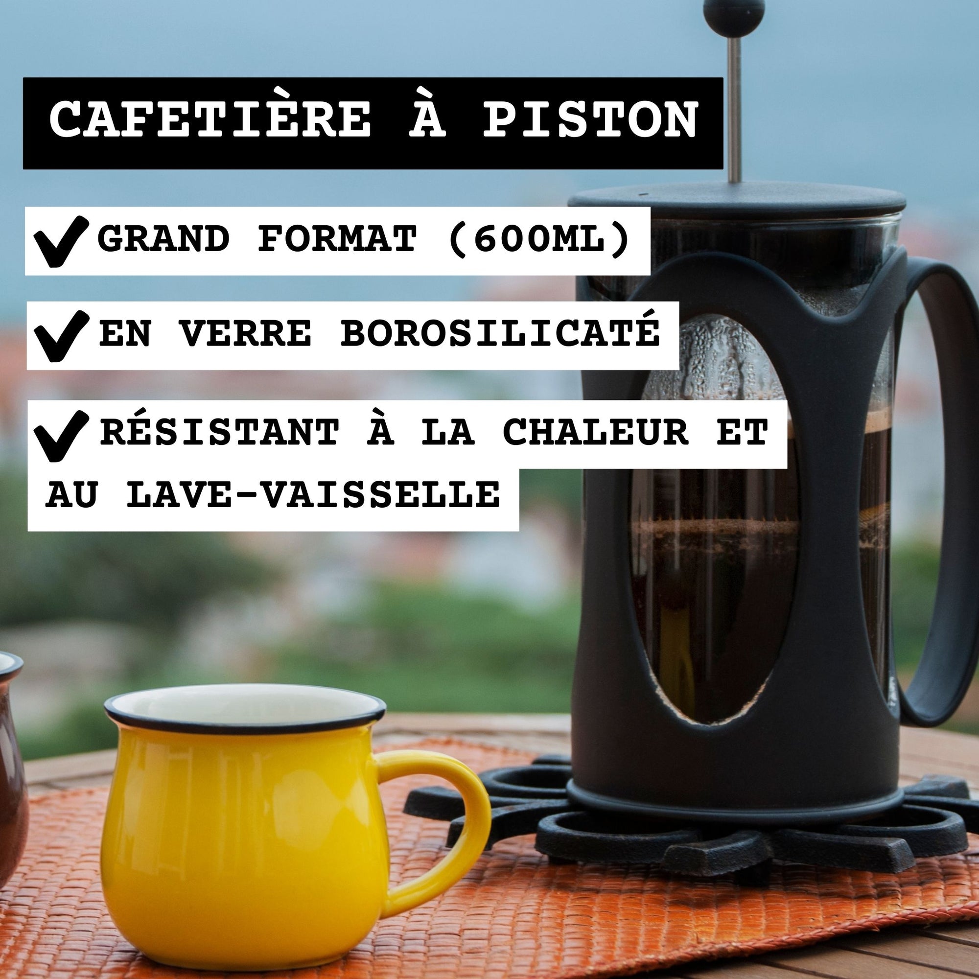 Cafetière à piston (600ml)