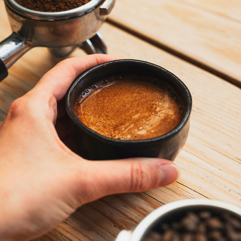 Un espresso de café de lupin